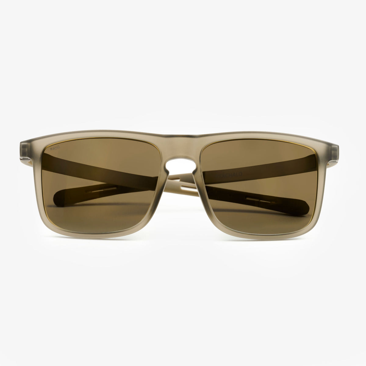 Block Jade — gafas de sol rectangulares anchas de Sajú en TR90 verde jade con sistema Grip