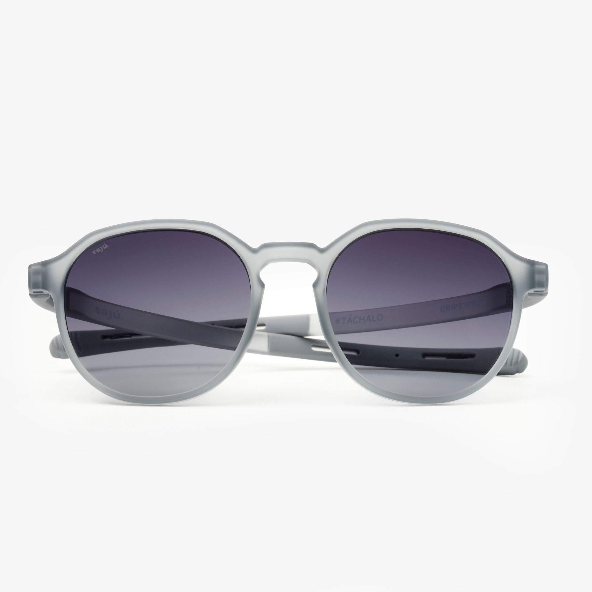 Rocka Fossil — gafas de sol redondas de Sajú en TR90 beige fósil con sistema Grip