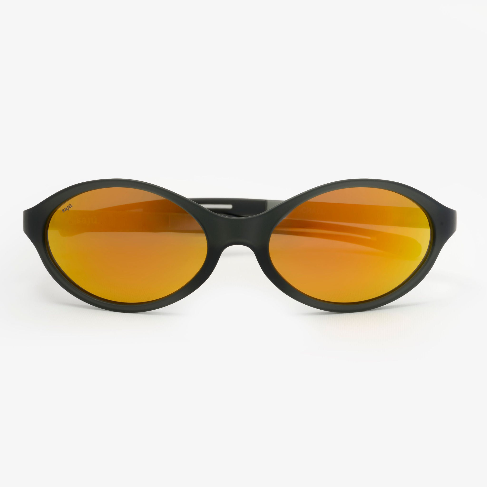 Sierra Gravel — gafas de sol ojo de gato de Sajú en TR90 negro grava con sistema Grip