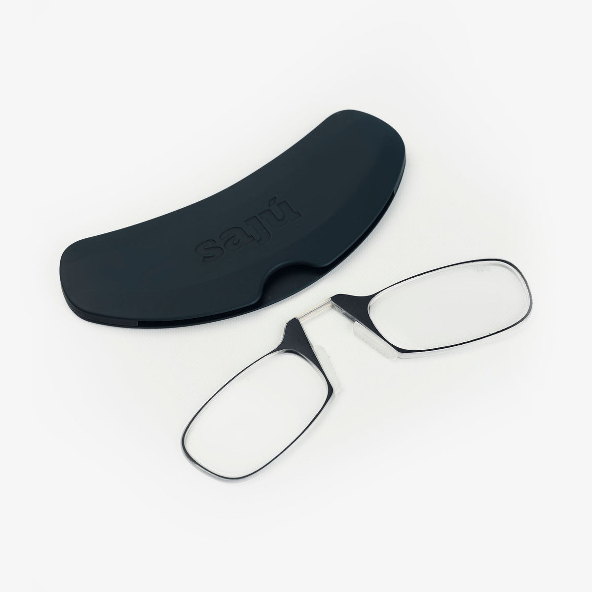 Phone Glasses Gray: estuche adhesivo y gafas de lectura con lentes de policarbonato
