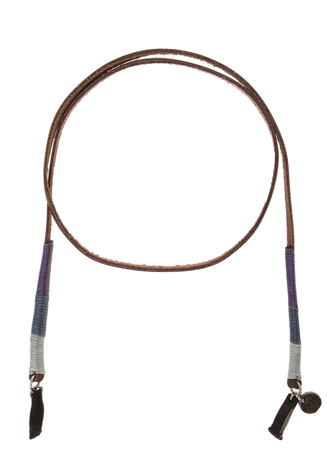 Cuelga Gafas Cuero Bordado