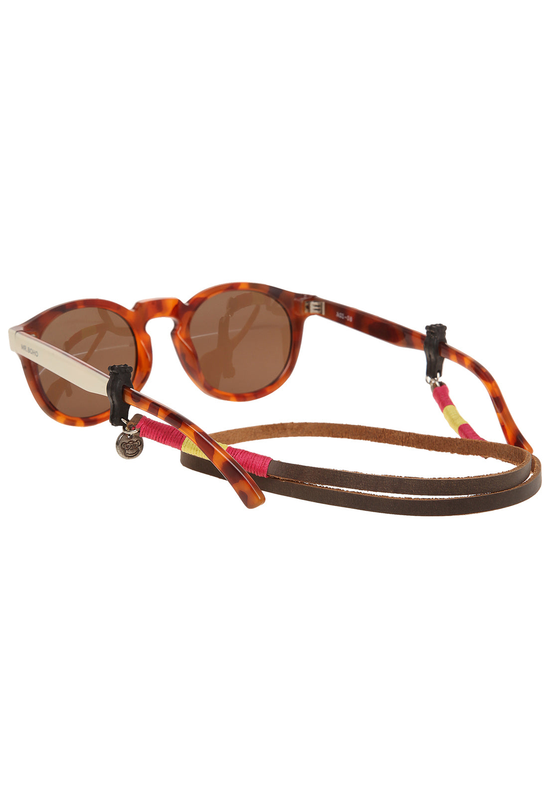 Cuelga Gafas Cuero Bordado