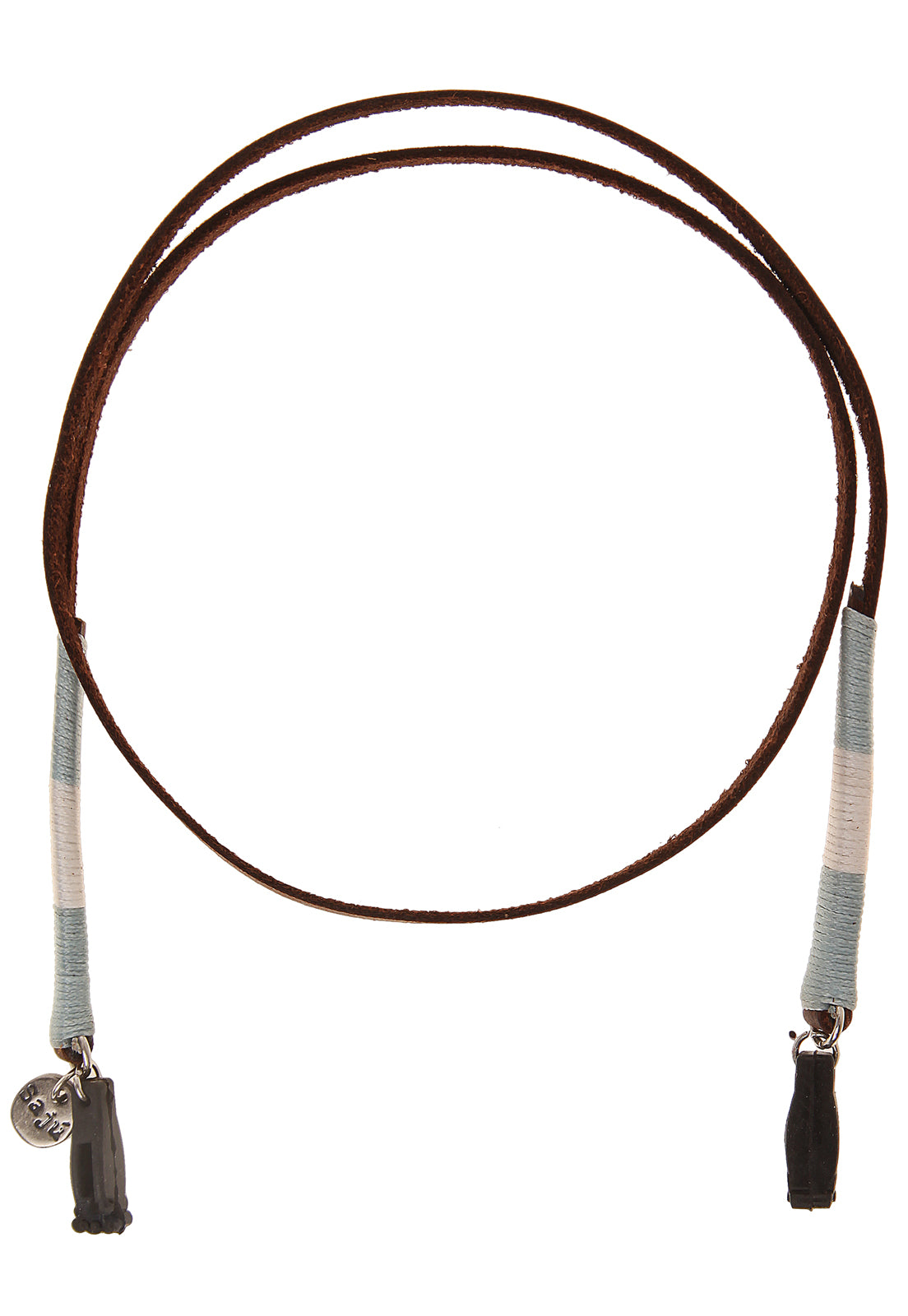 Cuelga Gafas Cuero Bordado