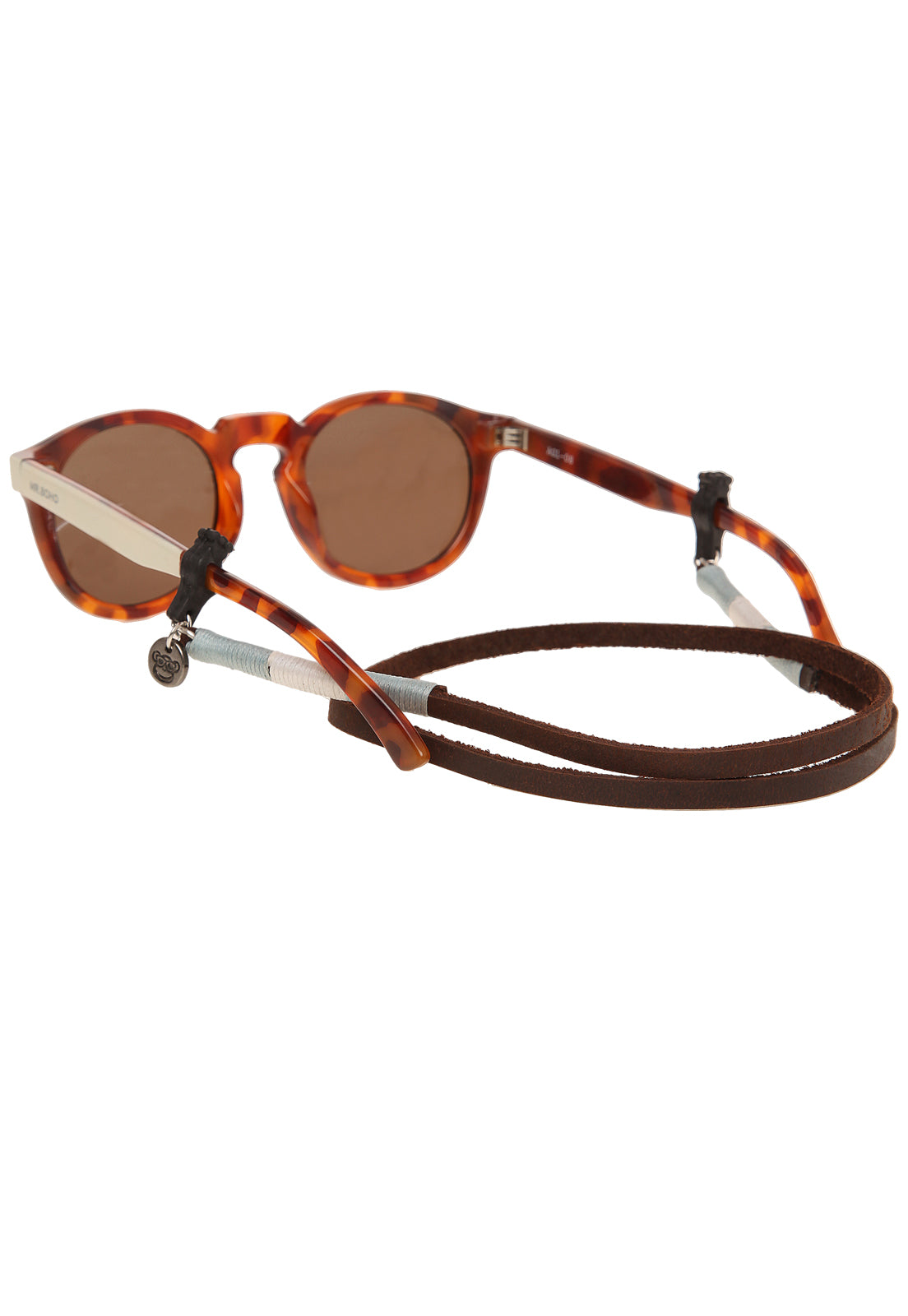 Cuelga Gafas Cuero Bordado