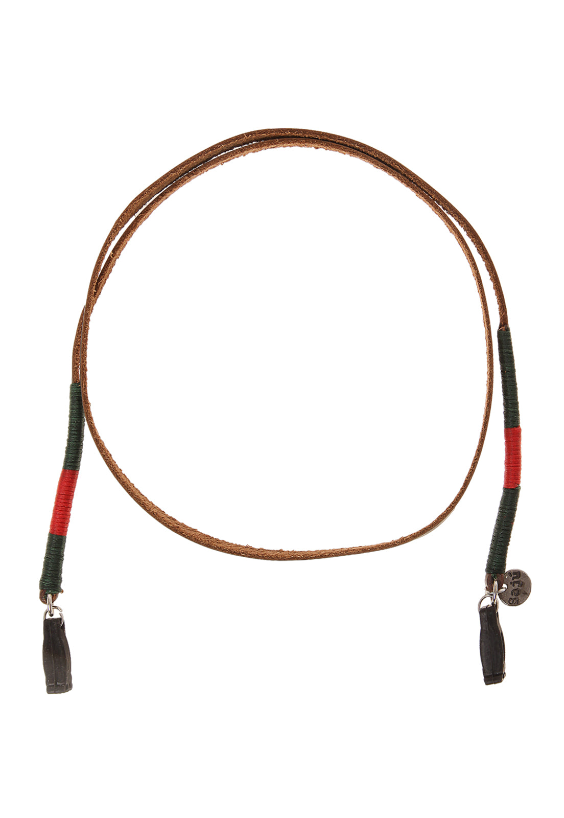 Cuelga Gafas Cuero Bordado