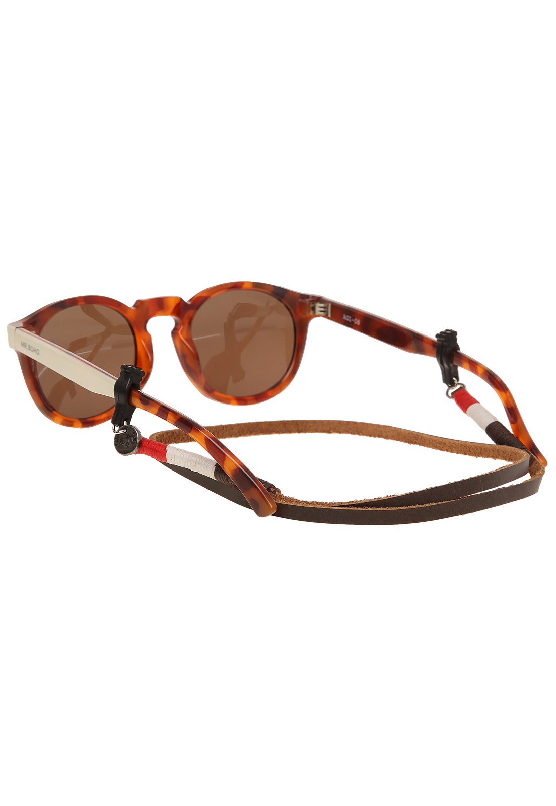 Cuelga Gafas Cuero Bordado
